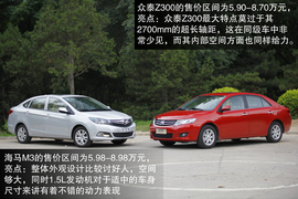2012款众泰Z300对比海马M3文章配图