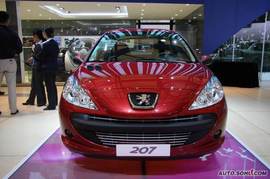 标致207两厢09上海车展实拍
