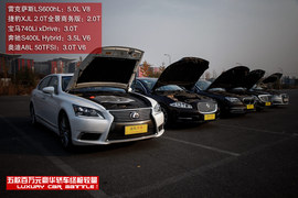 五款百万元豪华轿车性能测试图解用图