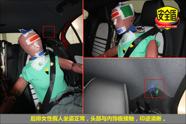 2013款奔驰A180时尚型碰撞试验图解