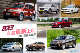 2013年度最新上市热门自主车盘点