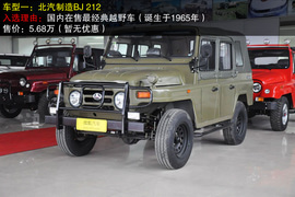 2012款北汽制造BJ212等车型图集