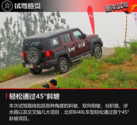 场地试驾北京BJ40L和BJ80车型