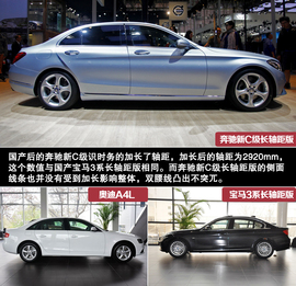 2014北京车展奔驰新C级对比宝马328Li