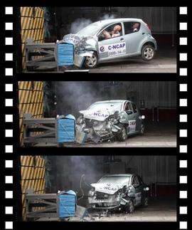 比亚迪F0现场碰撞试验报道