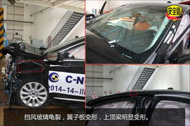 配侧气囊/气帘!凯迪拉克XTS碰撞试验图解