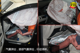 配侧气囊/气帘!凯迪拉克XTS碰撞试验图解