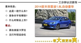 2014款丰田雷凌到店解读