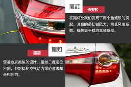 2014款丰田卡罗拉与雷凌对比