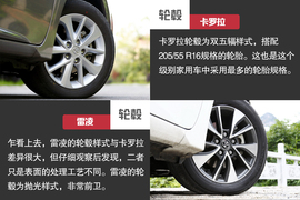 2014款丰田卡罗拉与雷凌对比