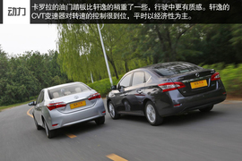 2014款丰田卡罗拉动态对比日产轩逸文章配图