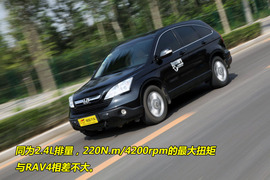 2009款本田CRV对比测试