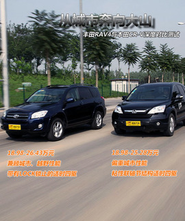 2009款丰田RAV4对比测试