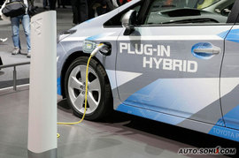 丰田普锐斯插电混合动力车东京车展实拍