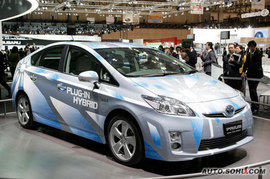 丰田普锐斯插电混合动力车东京车展实拍