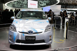 丰田普锐斯插电混合动力车东京车展实拍