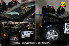 侧面碰撞后配饰板破裂