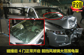 新奥德赛侧面40%碰撞试验图