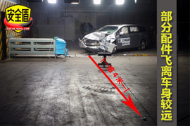 新奥德赛侧面40%碰撞试验图