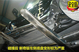 2010款奇骏碰撞试验现场