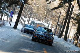 宝马冬季驾驶训练营雪地试驾宝马325i