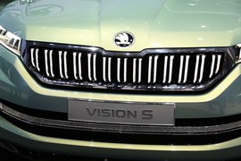   斯柯达VisionS概念车日内瓦车展实拍