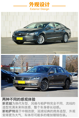 别克新君越对比大众新帕萨特