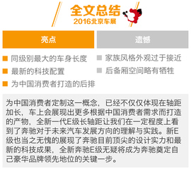 2016款奔驰全新E级长轴距北京车展图解