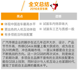 2016款广汽传祺GS8北京车展图解
