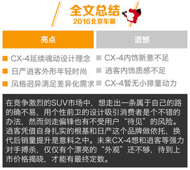 [北京车展]马自达CX-4对比东风日产逍客