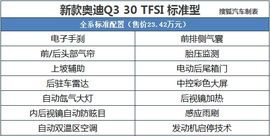标配丰富性价比如何?新款奥迪Q3全系导购