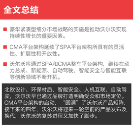 沃尔沃CMA平台架构发布