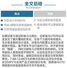 评测海马V70