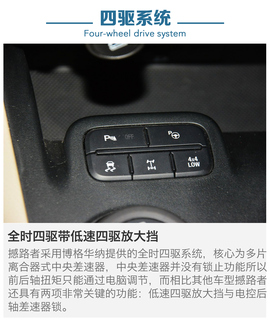 四款中级SUV四驱系统解码