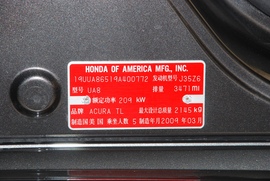 2009款讴歌3.5标准版