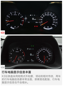 起亚新K3对比现代领动