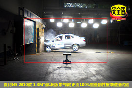 2010款夏利N5碰撞测试图解