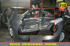 2010款长安悦翔碰撞试验图解