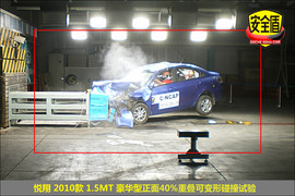 2010款长安悦翔碰撞试验图解