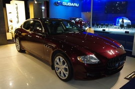 玛莎拉蒂总裁行政版成都车展实拍