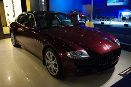 玛莎拉蒂总裁行政版成都车展实拍