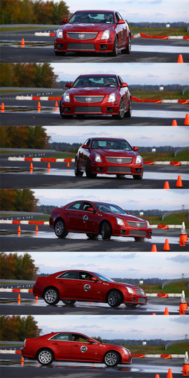 凯迪拉克CTS-V高级驾驶培训测试实拍