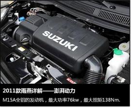 2011款铃木雨燕官图解析