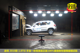 2010款上海大众途观1.8TSI手自一体版碰撞测试图解