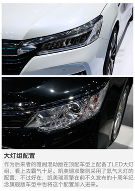 2016浦东车展：雅阁混动对比凯美瑞双擎