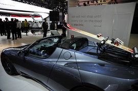   Tesla Roadster 北美车展实拍