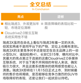 2017款奇瑞瑞虎3X试驾