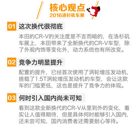 2016洛杉矶车展：本田全新换代CR-V解码