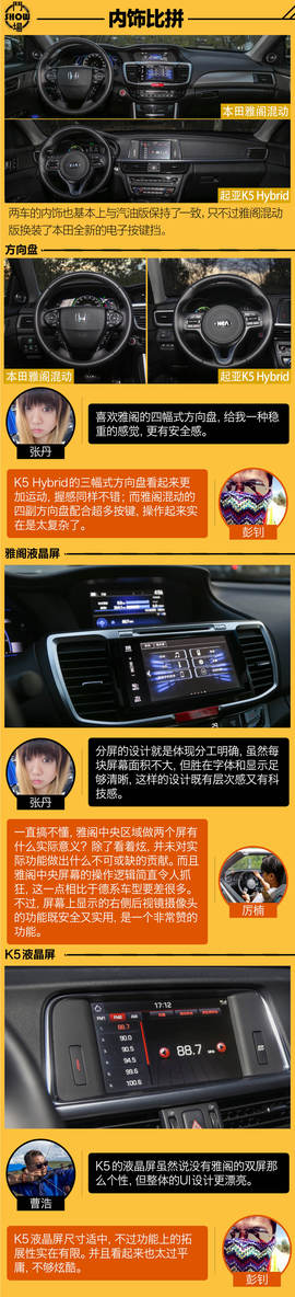 汽车斗SHOW场：雅阁混动对比K5混动