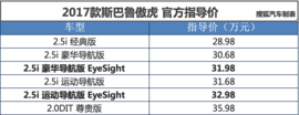 2017款斯巴鲁傲虎EyeSight系统场地体验